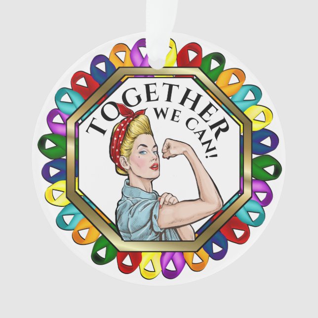 Rubans de sensibilisation au cancer (devant)