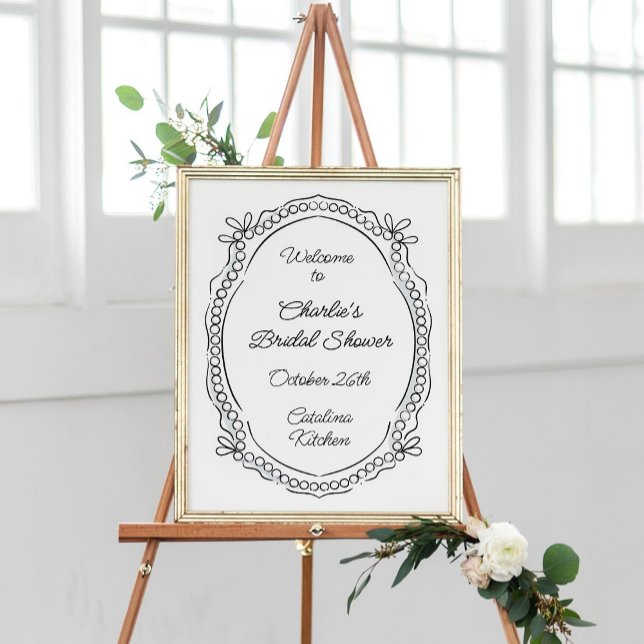 Rubans en stylos et en encre et Affiche de bienven (Créateur téléchargé)