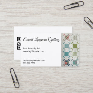 Rubans et courtepointe Rose Cartes à Biz entièreme