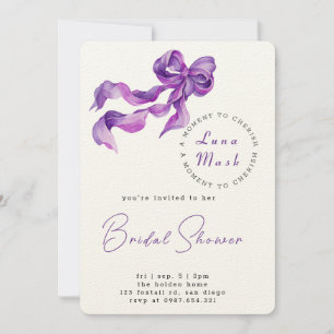 Rubans & Romance Invitation de douche nuptiale