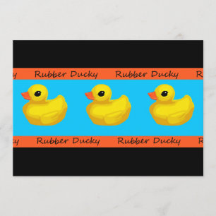 Rubber Ducky Anniversaire Invitations
