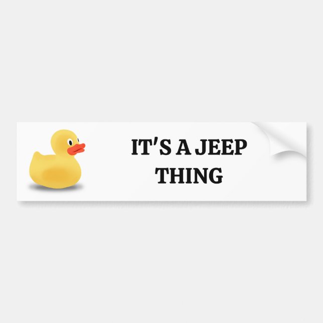 Rubber ducky bumper sticker (Devant)