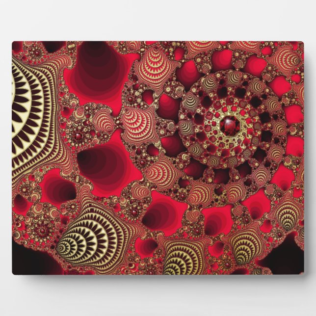 Rubies & Gold Photo Plaque (Devant)