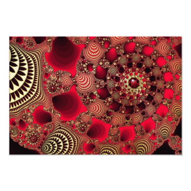 Rubies & Gold Photo Print (Devant)