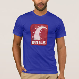 Rubis sur le T-shirt de rails (bleu)