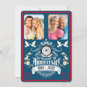 Ruby Jubilee 2 Photo Invitation du 40e anniversair