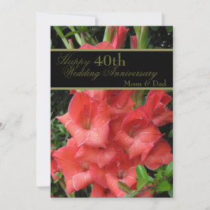 Ruby Red 40th Mariage Anniversary Maman et Papa