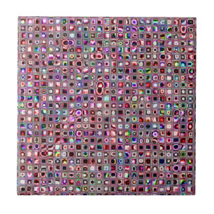 Ruby Red 'Bijoux' Texturé Carreaux de mosaïque M