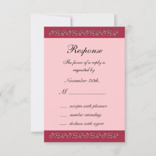 Ruby Red, Rose et Perles RSVP