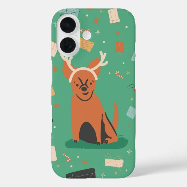 Rudog le Coque à noeud rouge pour iPhone 16 (Verso)