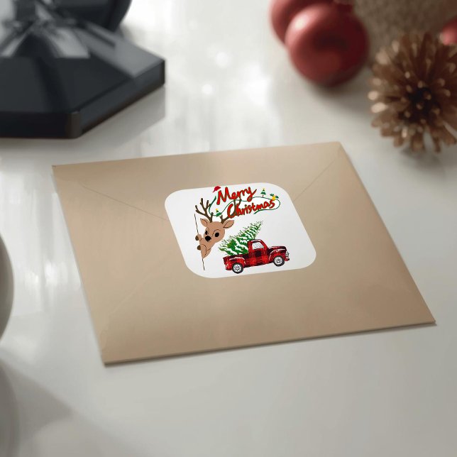 Rudolph Joyeux Noël - Autocollant (Créateur téléchargé)