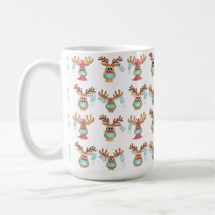 Rudolph le visage masqué Reindeer café Mug