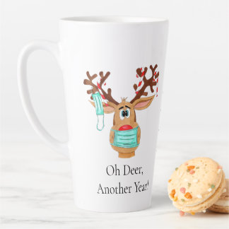 Rudolph le visage masqué renne latte Mug