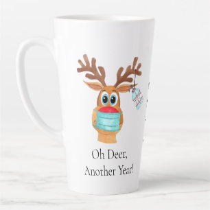 Rudolph le visage masqué renne latte Mug