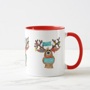 Rudolph le visage masqué renne Mug