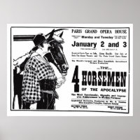Rudolph Valentino 1921 affiche vintage
