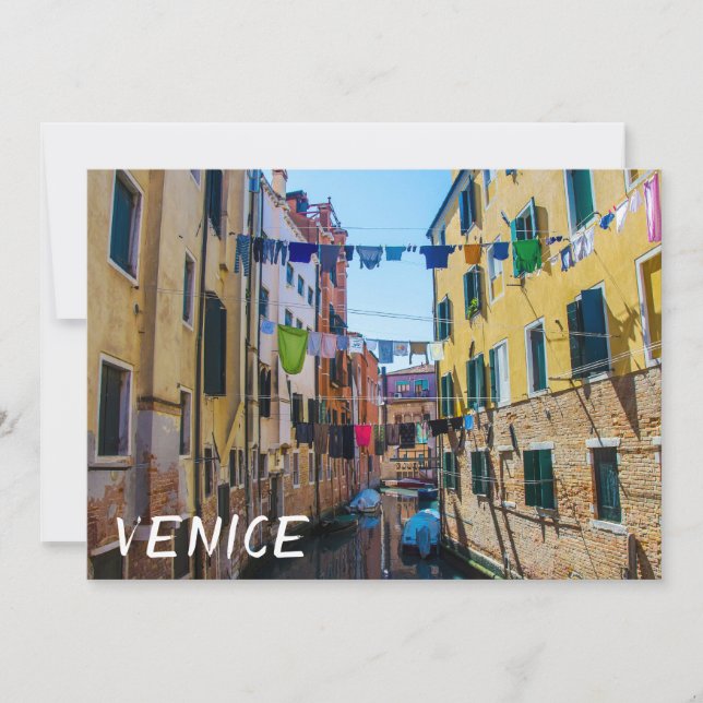 Rue à Venise avec lave-linge Italie (Devant)