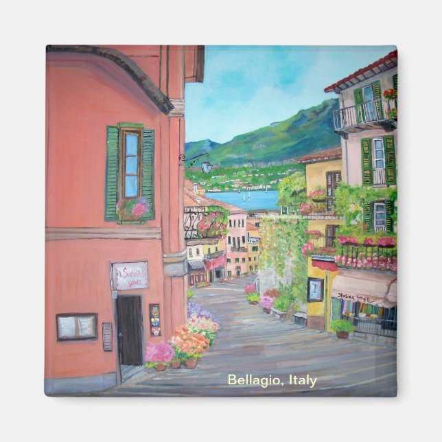 Rue Bellagio, Italie - Magnet (Devant)