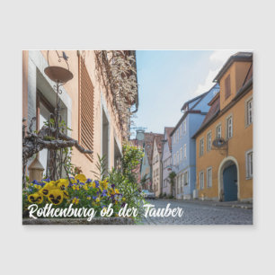 Rue colorée à Rothenburg ob der Tauber
