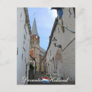 Rue de Deventer et carte postale de la Hollande