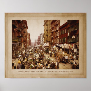 RUE DE MÛRE, AFFICHE DE NYC