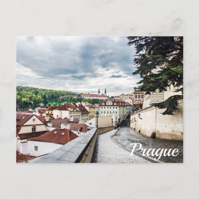 Rue du centre de Prague Carte postale (Devant)