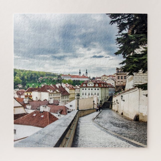 Rue du centre de Prague Jigsaw Puzzle (Vertical)
