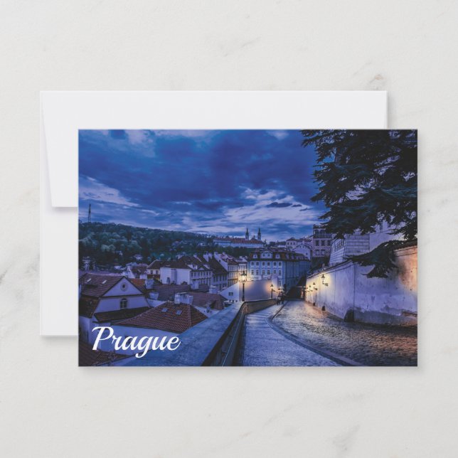 Rue du soir à Prague (Devant)