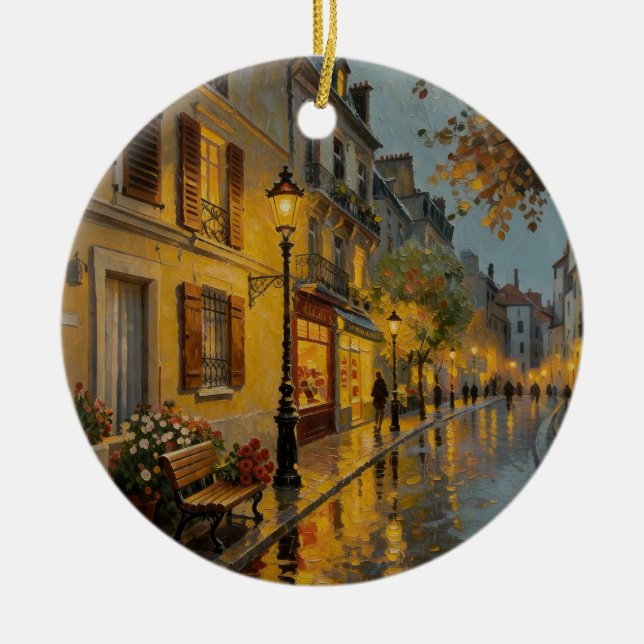 Rue pluvieuse de Paris Ornement (Devant)