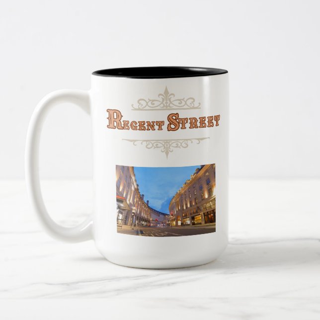 Rue Regent 15 oz. Mug deux tons (Gauche)