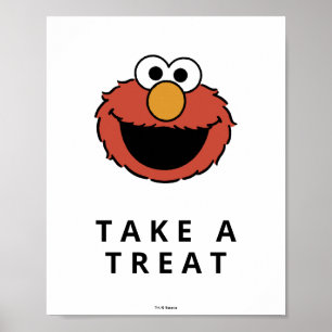 Rue Sésame   Affiche d'anniversaire d'Elmo