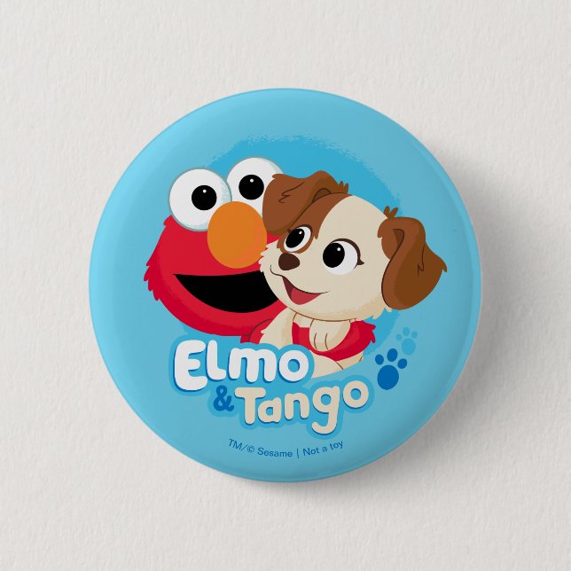 Rue Sésame | Badge Elmo & Tango (Devant)