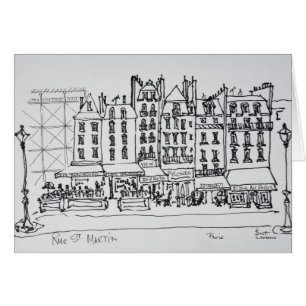 Rue St. Martin historique, Paris, France