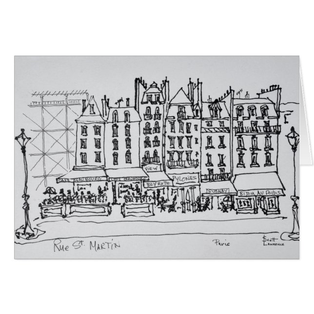 Rue St. Martin historique, Paris, France (Devant horizontal)