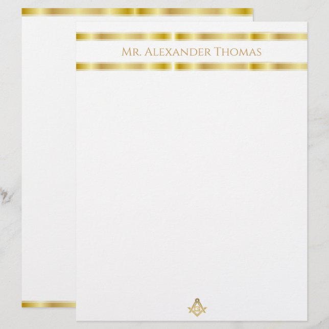 Ruée d'or masonique (Devant / Derrière)