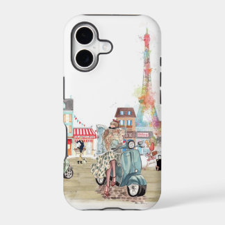 Rues mignonnes de Paris en collage