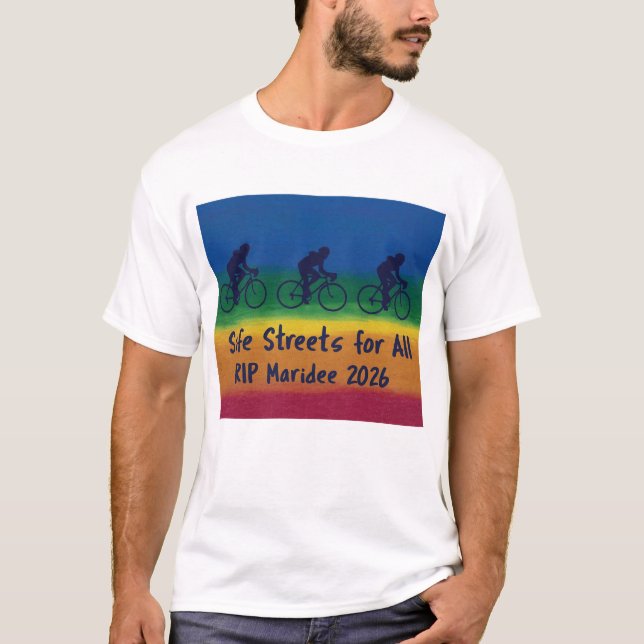 Rues sûres pour tous – T-shirt commémoratif Maride (Devant)