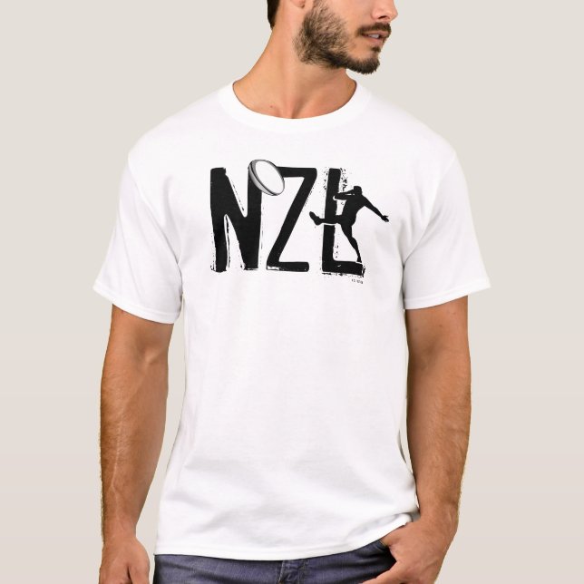 Rugby Nouvelle-Zélande NZL T-Shirt Kick (Devant)