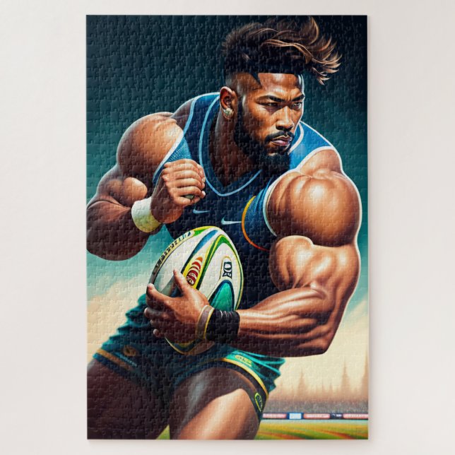 Rugby Player 1014 pièce Jigsaw Puzzle (Vertical)