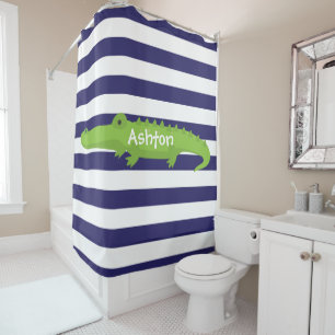 Rugby Stripes Alligator Personnaliser rideau de do