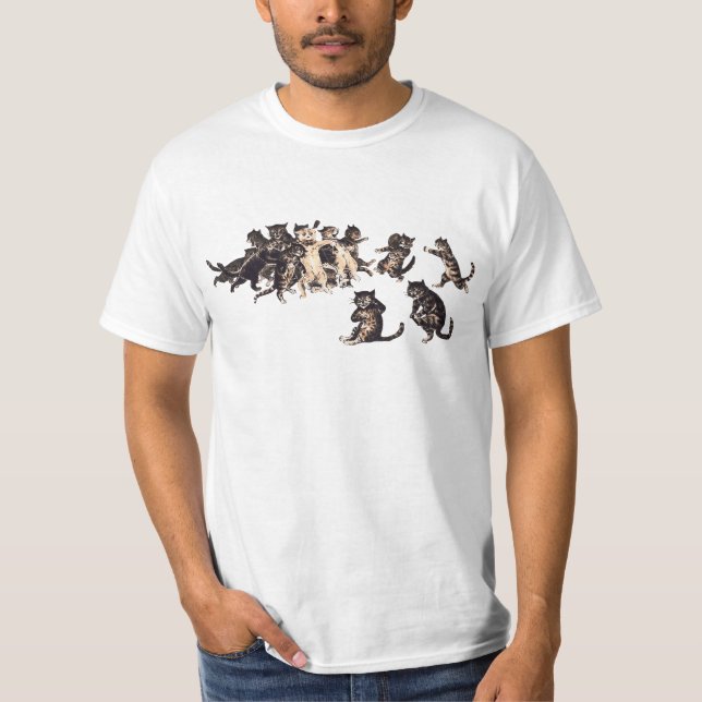 Rugby vintage avec tshirt de chats (Devant)