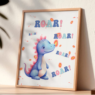Rugir ! Jolie décoration murale de nursery avec di
