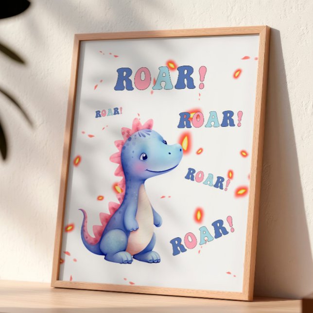 Rugir ! Jolie décoration murale de nursery avec di (Créateur téléchargé)