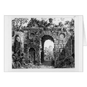 Ruines au milieu des jardins Kew, de "The Gard