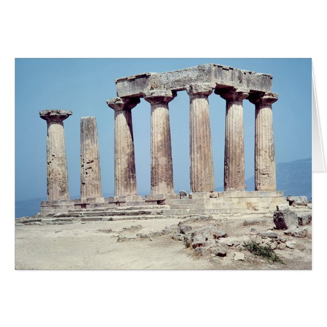 Ruines du Temple d'Apollon, c.550 av. (Devant horizontal)