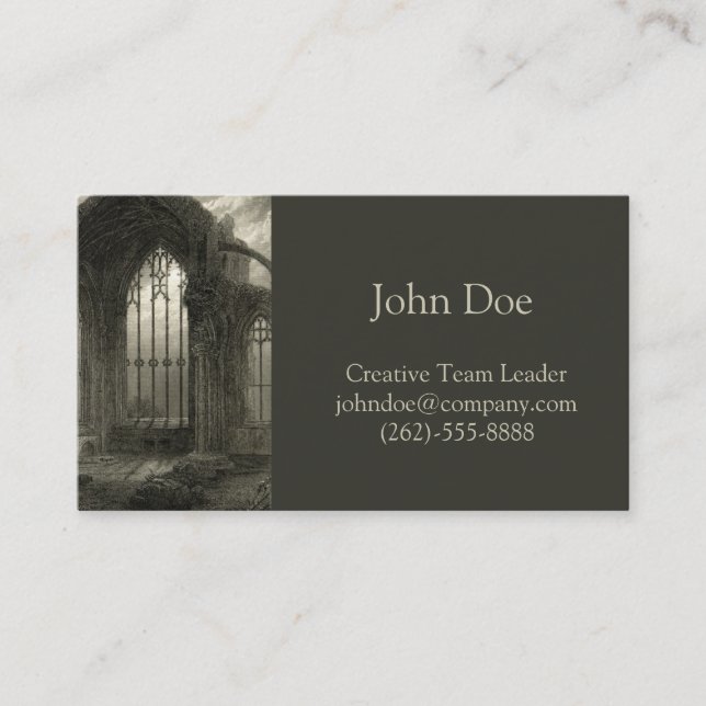 Ruines médiévales de carte de fenêtre de l'Ecosse (Devant)