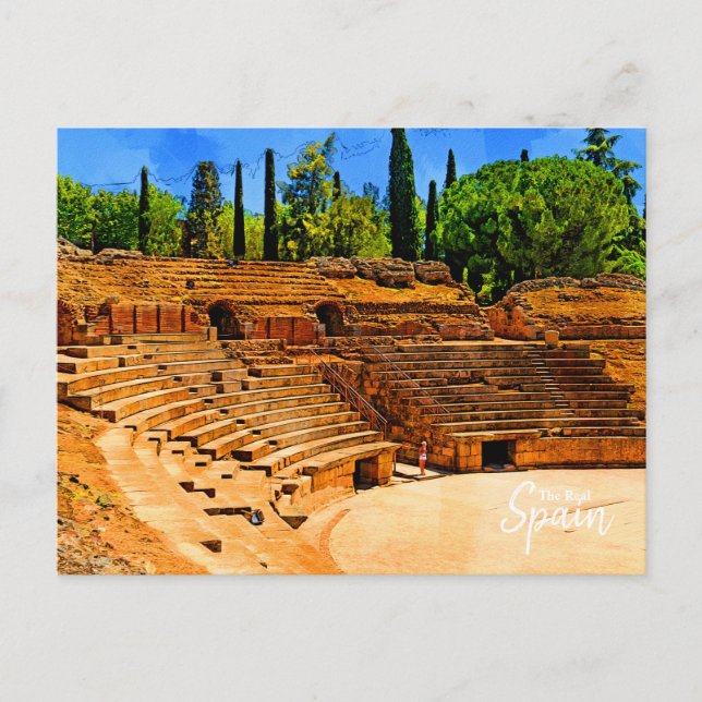 Ruines Romaines, Carte Postale d'Espagne (Devant)