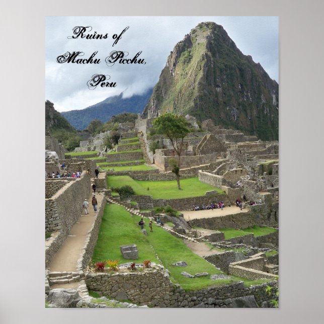 Ruins of Machu Picchu, Peru Poster (Devant)