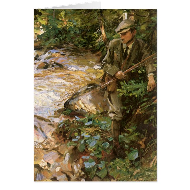 Ruisseau de truites dans le Tyrol par John Singer  (Devant)