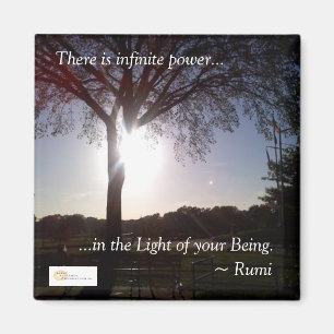 Rumi "lumière de votre être" aimant